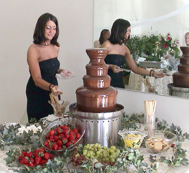 Chocolate fountain Photo