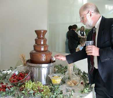 Chocolate fountain Photo